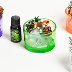 Glass cup diffuser stone
