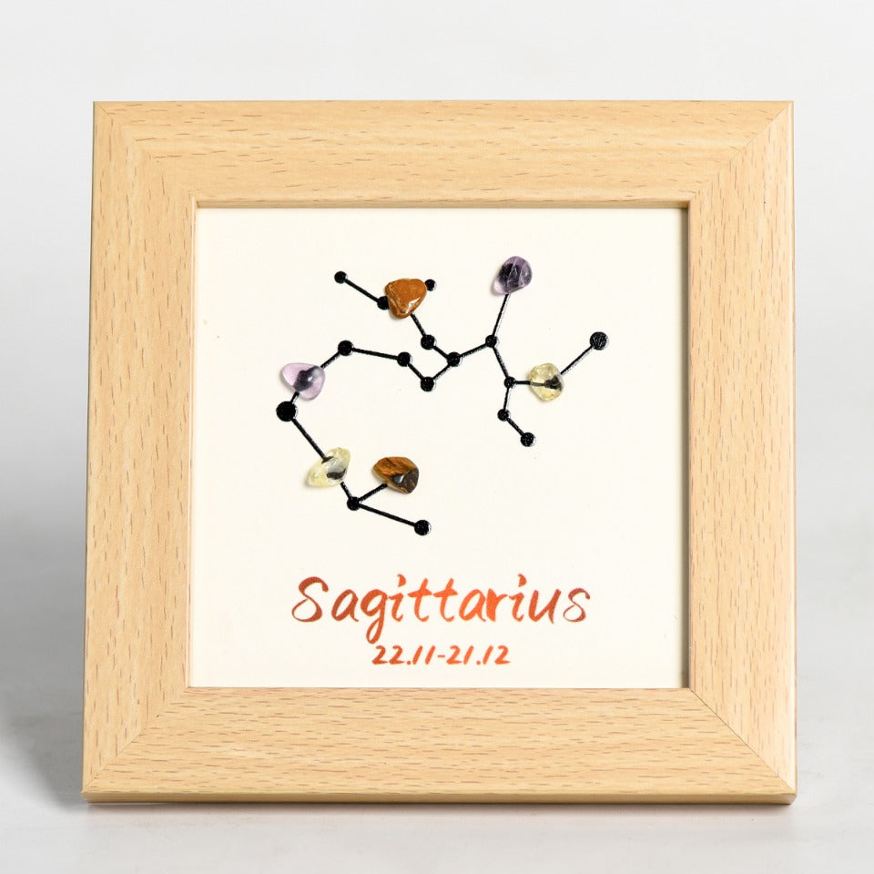 Twelve Zodiac Crystal Paintings
