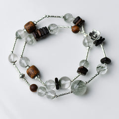 Green Phantom Agarwood Double-strand Bracelet