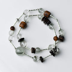 Green Phantom Agarwood Double-strand Bracelet
