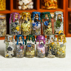 Gravel bottle, wish spell bottle, wish-making bottle, healing bottle