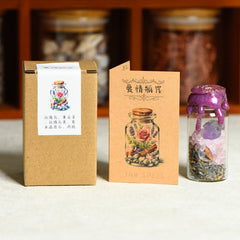 Gravel bottle, wish spell bottle, wish-making bottle, healing bottle
