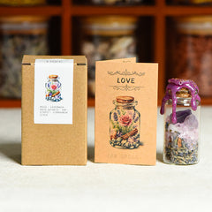Gravel bottle, wish spell bottle, wish-making bottle, healing bottle
