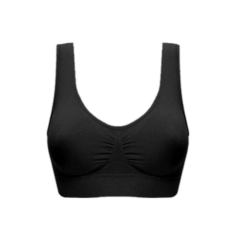 Hot Sports Bra Women Fitness Top Seamless Yoga Bra Black White Running Yoga Gym Crop Top Women Push Up Sport Bra Top