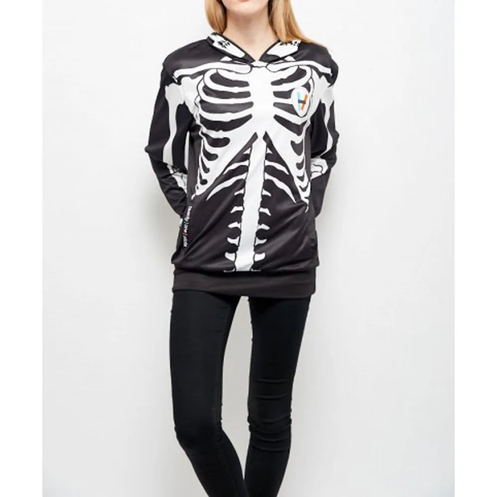 Newest Autumn 3D Print Halloween Skull Theme Pullover Hoodies for Women/men Causal Loose New Sweatshirts Femme Hot