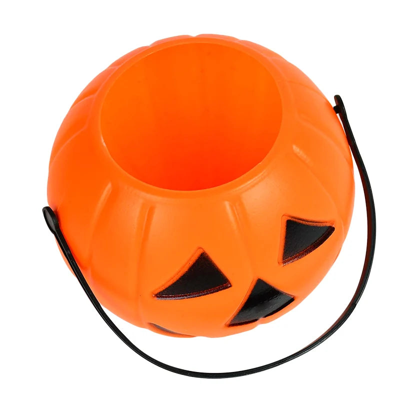 1/3pc Halloween Candy Bucket Pumpkin Bucket Portable Basket Kids Favor Trick Or Treat Bucket Halloween Party Decoration Supplies