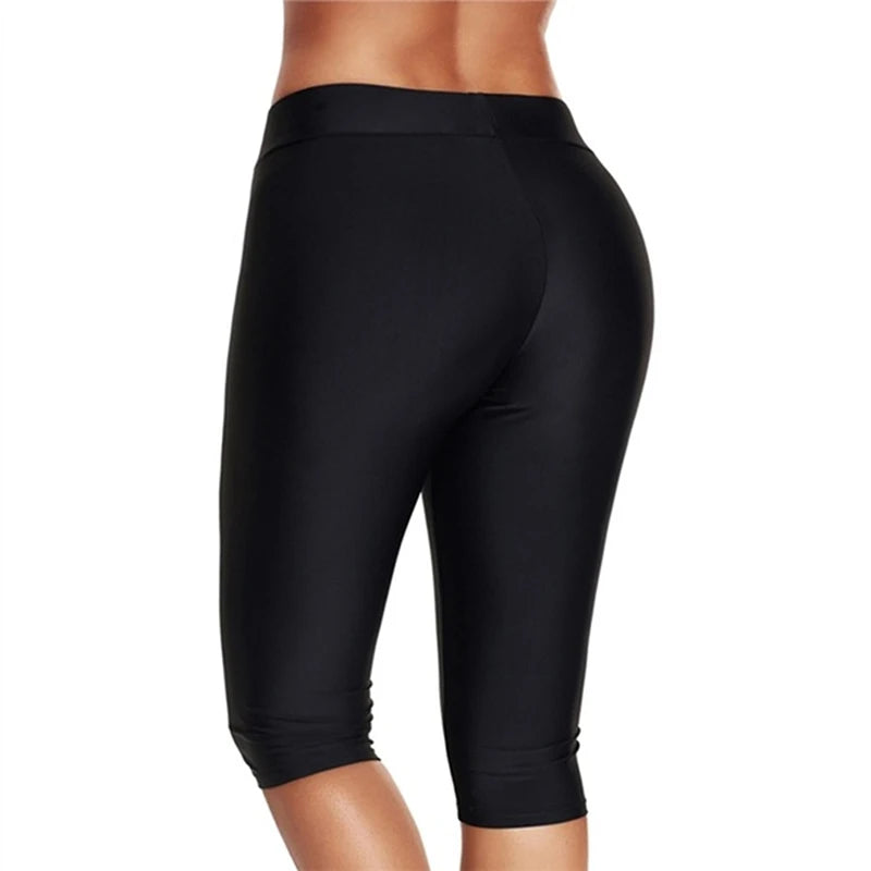 High Waist Push Up Fitness Leggings Crop Wide Waistband Cycling Short Leggings Workout Jogging For Women Training Leggings