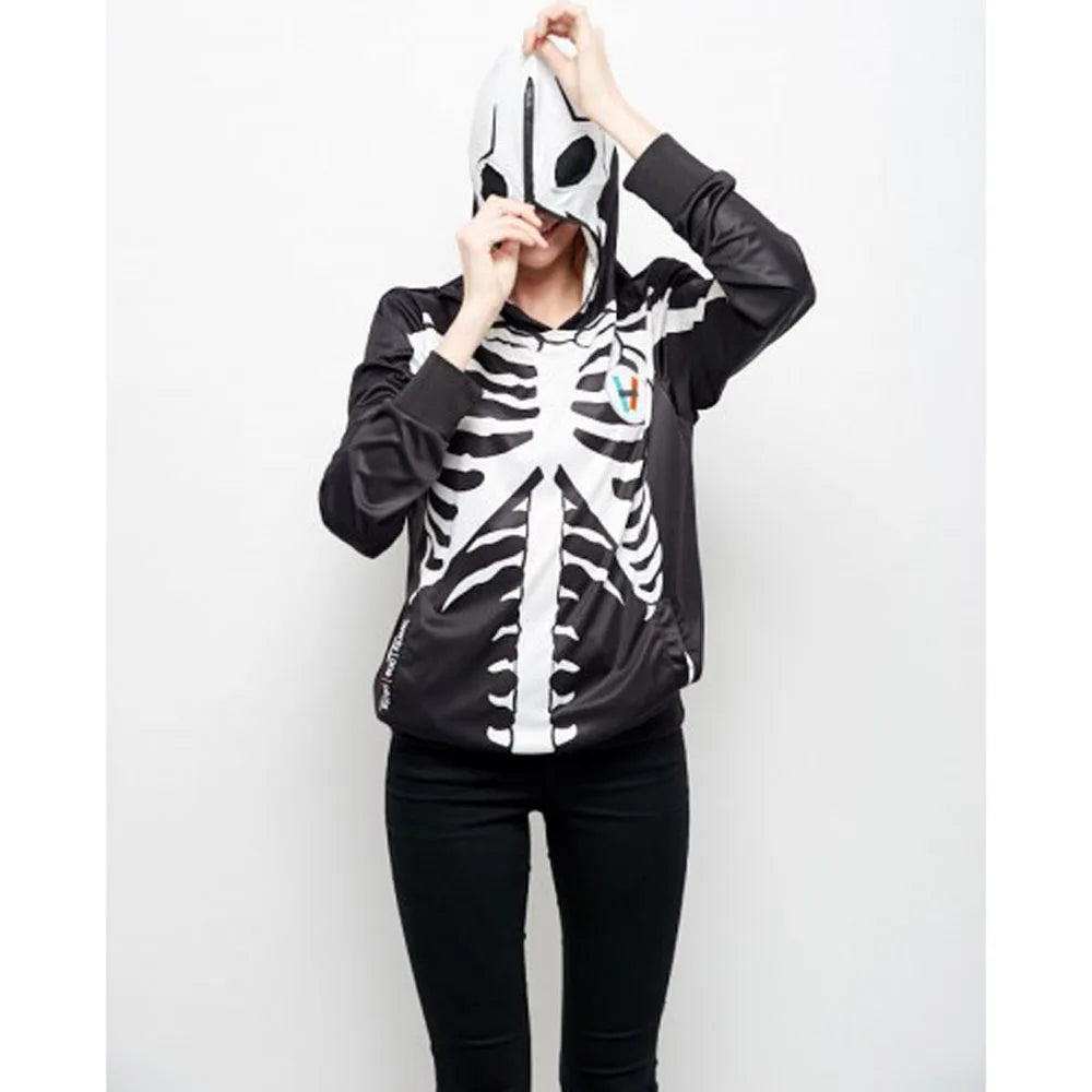 Newest Autumn 3D Print Halloween Skull Theme Pullover Hoodies for Women/men Causal Loose New Sweatshirts Femme Hot