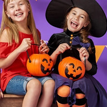 Load image into Gallery viewer, 1/3pc Halloween Candy Bucket Pumpkin Bucket Portable Basket Kids Favor Trick Or Treat Bucket Halloween Party Decoration Supplies