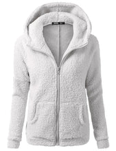 Load image into Gallery viewer, Autumn Winter Warm Jacket Women hoodie Hooded 2024 Casual Female Hoodies Sweatershirt Zipper Coat Solid Soft Fleece Women Coat