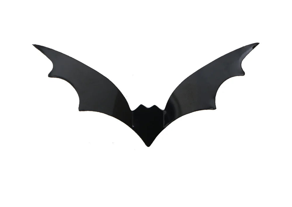 12pcs Halloween Bat Wall Sticker 3d Sticker Bar Haunted House Decoration Prank Toy Props