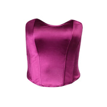 Load image into Gallery viewer, Sexy Women Tube Tops Solid Sleeveless Slim Skinny Corset Cropped Top 2024 Summer Casual Elegant Female Strapless Vest