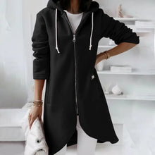 Load image into Gallery viewer, Women Causal Winter Overcoat Female Plus Sizes Hooded Pocket Cap Coat Outerwear Zipper Elegant  Jacket Casco Feminino