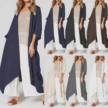 Load image into Gallery viewer, 2023 Celmia Women Long Blouses Loose Casual Kimono Cardigan Tops Belted Summer Beach Cover Up Shirts Thin Coats Blusas Oversized