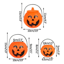 Load image into Gallery viewer, 1/3pc Halloween Candy Bucket Pumpkin Bucket Portable Basket Kids Favor Trick Or Treat Bucket Halloween Party Decoration Supplies