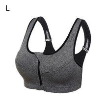 Load image into Gallery viewer, Women Sports Bras With Zip Elasticated Quick-dry Yoga Vest Fitness Push Up Training Jogging Girl Sport Underwears 2021 Hot Sale