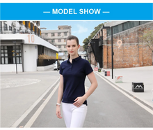 Load image into Gallery viewer, High-end Solid Color Women&#39;s Polo Fir Custom Design Company Brand Logo/printing Embroidery Short-sleeved Shirt Lapel Slim Fit