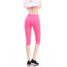 Load image into Gallery viewer, High Waist Push Up Fitness Leggings Crop Wide Waistband Cycling Short Leggings Workout Jogging For Women Training Leggings