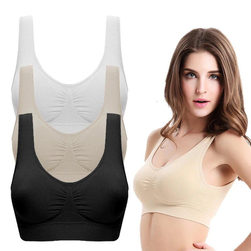 Hot Sports Bra Women Fitness Top Seamless Yoga Bra Black White Running Yoga Gym Crop Top Women Push Up Sport Bra Top