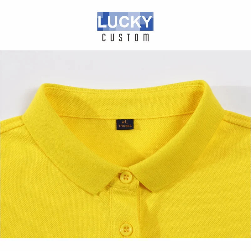 High-end Solid Color Women's Polo Fir Custom Design Company Brand Logo/printing Embroidery Short-sleeved Shirt Lapel Slim Fit