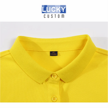 Load image into Gallery viewer, High-end Solid Color Women&#39;s Polo Fir Custom Design Company Brand Logo/printing Embroidery Short-sleeved Shirt Lapel Slim Fit