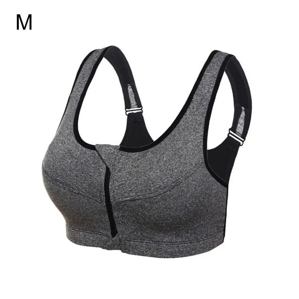 Women Sports Bras With Zip Elasticated Quick-dry Yoga Vest Fitness Push Up Training Jogging Girl Sport Underwears 2021 Hot Sale