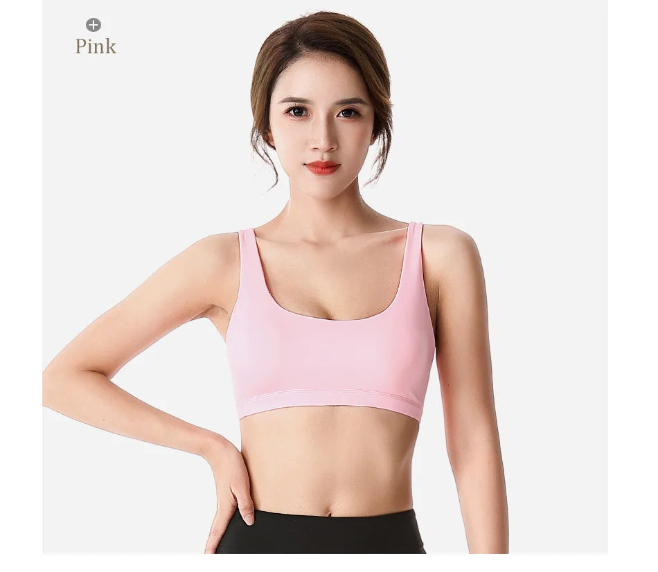 Fitness Sports Bra for Women Push Up Wirefree Padded Crisscross Strappy Running Gym Training Workout Yoga Underwear Crop Tops