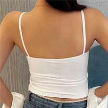 Load image into Gallery viewer, New Knitted Crop Top For Women Solid Color Lace Sling Tops Knitwear Tank Top Female Sexy Slim Camisole Sweet Short Beau Back Top