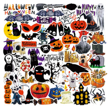 Load image into Gallery viewer, 10/30/51PCS Halloween Scary Pumpkin Bat Ghost Stickers Decals Decoration Suitcase Scrapbooking Laptop Phone Stationery Toy Gift