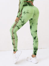 Load image into Gallery viewer, 2024 Butt Lifting Sexy Gym Leggings Women High Waist Seamless Tie Dye  Leggings Women Skinny Stretch Outdoors Hollow Out Pants