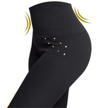 Load image into Gallery viewer, Diamond Zippered Leggings Women Seamless Cotton Tights Elastic High Waist Hip Lift Outside Wearing Fashion Slim Leggings