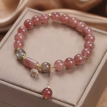 Load image into Gallery viewer, UMQ Natural Strawberry Quartz Pink Crystal Bracelet Female Special-Interest Design Girlfriends Light Luxury All-Match Jewelry