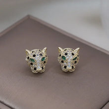 Load image into Gallery viewer, Korea New Design Fashion Jewelry Exquisite Copper Set Zircon Colorful Animal Leopard Earrings Luxury Women&#39;s Gala Party earrings