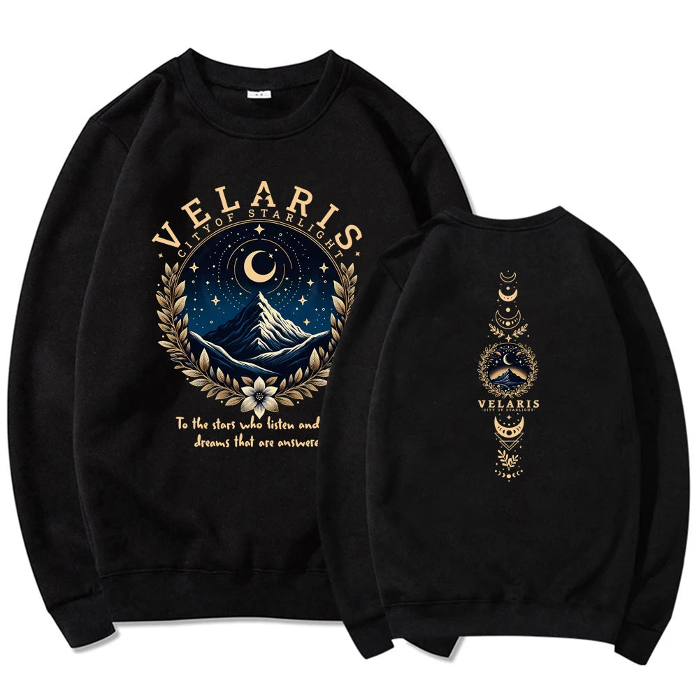 Velaris City of Starlight Sweatshirt ACOTAR Hoodie The Night Court Sweatshirt Women Graphic Hoodies Vintage SJM Merch Pullover