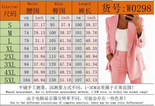 Load image into Gallery viewer, Autumn Winter Solid Color Blazer Women Long Sleeve Suit Simple Casual Pocket Fashion Temperament Female Office Pants 2 Piece Set