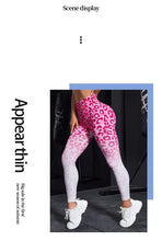 Load image into Gallery viewer, Sexy Leopard Print Leggings Women Seamless Slim Tights High Waist Elastic Leggings Gym Workout Fashion Fitness Cropped Pants