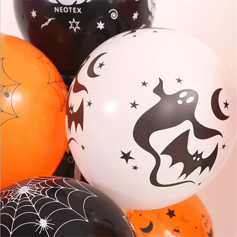 Halloween Balloons Skeleton Ghost Spider Bat Pumpkin Latex Balloon Halloween Party Festival Decoration Balloon Kids Toys