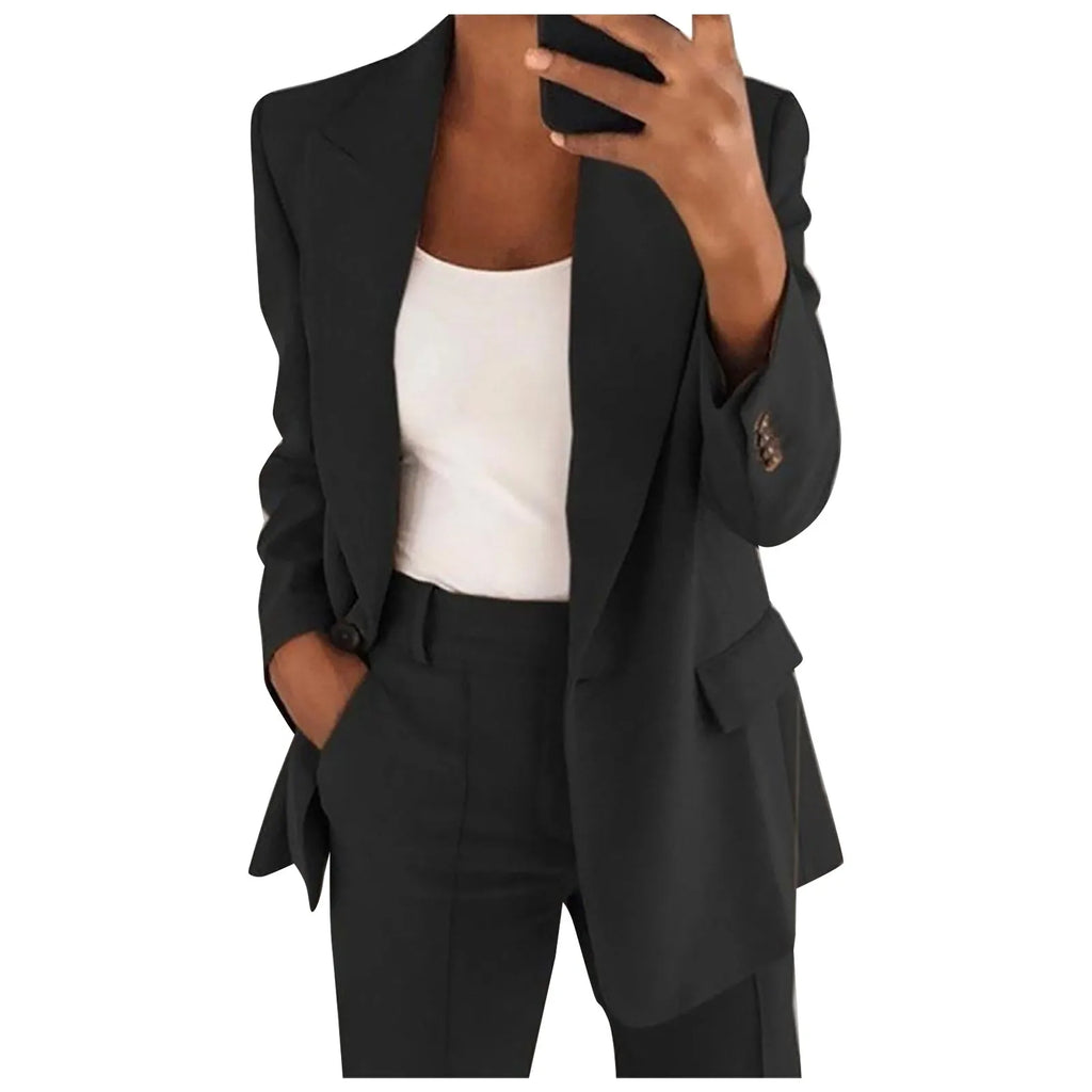 Women's Blazer Elegant Sporty Summer Fitted Jacket Suit Jacket Business Oversize Tracksuit Kpop blouse tops Kawaii