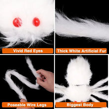 Load image into Gallery viewer, Halloween Decoration Spider Party Accessories Decorations Outdoor for Home Festival Scream Props Haunted House Spider Web Events