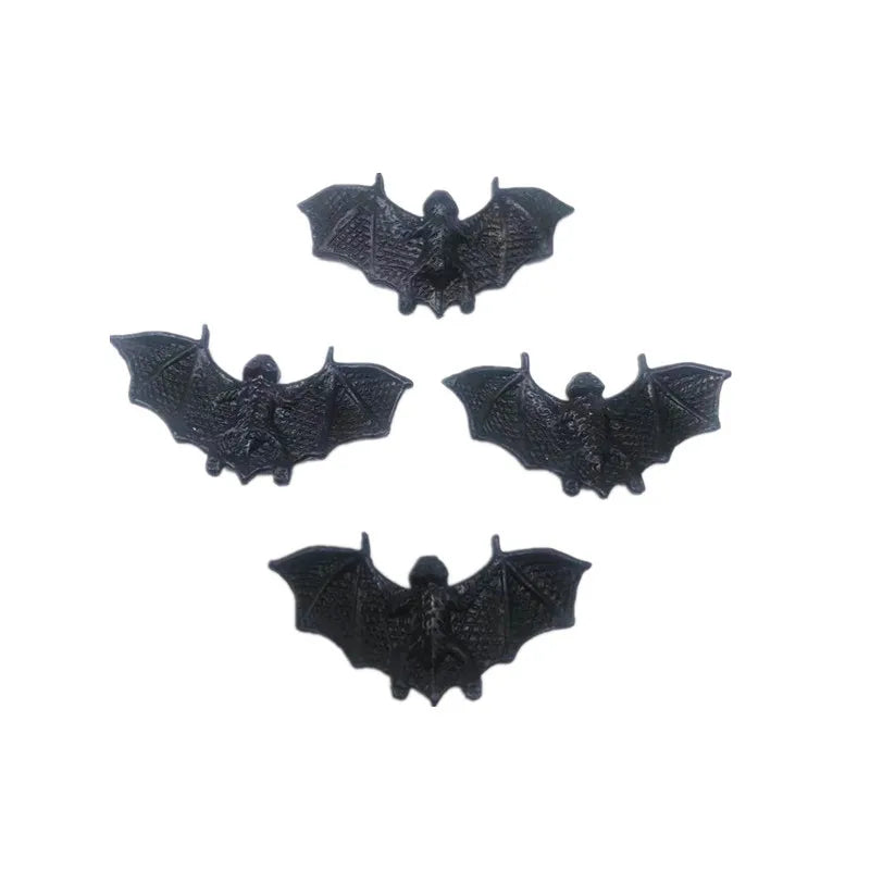 10/20PCS Realistic Plastic Bat Simulation Bat Insect Tricky Prop Prank Toy Scary Novelty Funny Halloween Gift