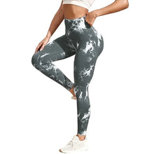 Load image into Gallery viewer, Sexy Women Gym Yoga Leggings High Waist Push Up Leggins Tie-dye Seamless Fitness Workout Leggins Sports Tights Running Pants