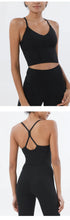 Load image into Gallery viewer, Strappy Sports Bra Nude Yoga Vest Double-sided Brushed Lycra Sexy Sling Beauty Back Fitness Push Up Sports Women Underwear