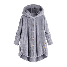 Load image into Gallery viewer, Autumn Winter Coat Women Warm Teddy Bear Coat Wool Jacket Female Plush Coat Hooded Jacket New Women&#39;s Coats Solid Color Jacket