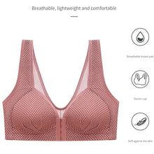 Load image into Gallery viewer, Sports Bra Women Front Closure Push Up Yoga Bra Fitness Top Athletic Running Shockproof Padded Active Wear Gym Vest Bh Sport Top