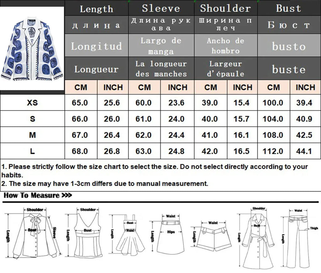 TRAFZA Women Suits Print Turn-Down Collar Long Sleeves Single Breasted Casual Shirts+High Waist Pockets Zipper Wide Leg Pants