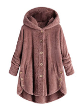 Load image into Gallery viewer, Autumn Winter Coat Women Warm Teddy Bear Coat Wool Jacket Female Plush Coat Hooded Jacket New Women&#39;s Coats Solid Color Jacket