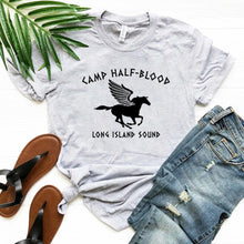 Load image into Gallery viewer, Camp Half Blood T Shirt Percy Jackson T-shirts Women Clothing Funny Short Sleeve Tshirt Vintage Unisex T Shirts Women Y2k Top