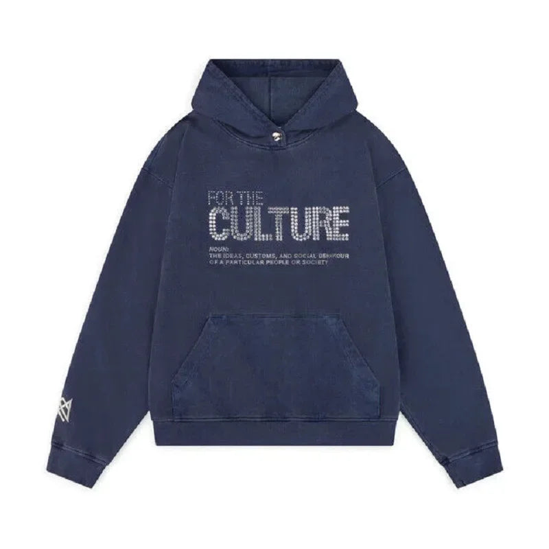 Retro Hot Brick Letter Hooded for women Sweatshirts Street American Personality Y2K Autumn Men's Retro Sweatshirt women clothing