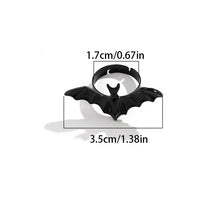 Load image into Gallery viewer, Bat Rings Retro Style Men Women Punk Gothic Opening Adjustable Finger Ring Halloween Party Hip Hop Jewelry Accessories