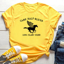 Load image into Gallery viewer, Camp Half Blood T Shirt Percy Jackson T-shirts Women Clothing Funny Short Sleeve Tshirt Vintage Unisex T Shirts Women Y2k Top